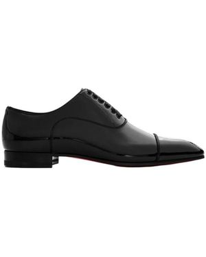 Christian Louboutin Lace-Up Business Formal Shoes - Black