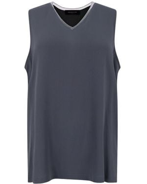 Fabiana Filippi Sleeveless T-Shirt - Blue