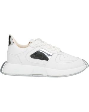 Giuseppe Zanotti Metallic-Panelled Chunky Trainers - White