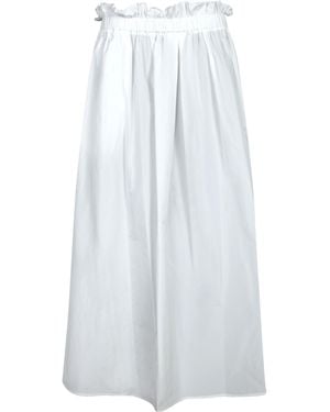 Herno A-Line Elasticated Waistband Midi Skirt - White