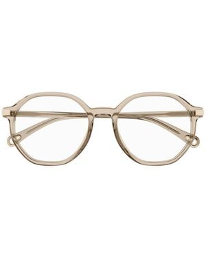 Chloé Chloé Eyewear Round Frame Glasses - Metallic
