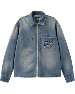Marissa Chiara Long-Sleeved Denim Jacket - Blue