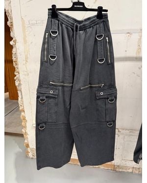 Balenciaga D-Ring Cargo Sweatpants - Gray