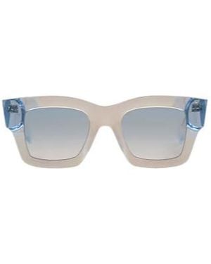 Jacquemus Logodetail Rectangular Sunglasses - White