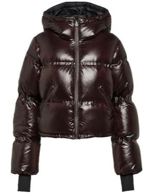 Aztech Mountain Minnie Cropped Down Ski Jacket - Brown