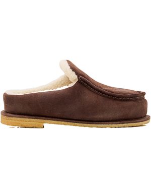 JW Anderson Open-Heel Muller Shoes - Brown
