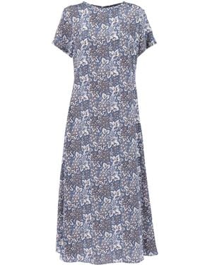 Weekend by Maxmara Crespo Floral-Print Dress - Blue
