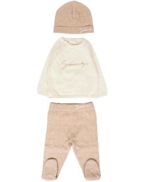 Givenchy Logo-Embroidered Three-Piece Set - Natural