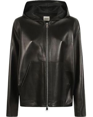 KHAITE Darlo Zip Hooded Jacket - Black