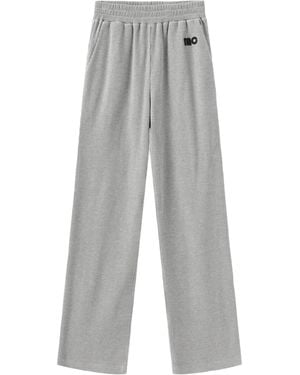 Marissa Chiara Drawstring Elastic Waist Casual Pants - Gray