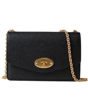 Mulberry Darley Twist-Lock Chained Mini Crossbody Bag - Black