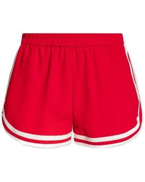 RED Valentino Elasticated Waist Track Shorts - Red