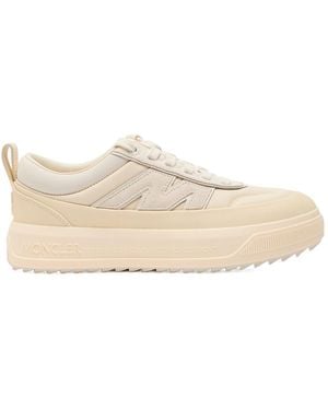 Moncler Patchwork Thick-Soled Casual Sneakers - Natural