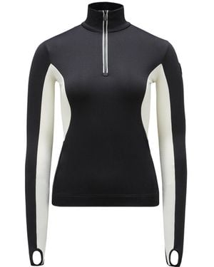 Moncler Grenoble Half-Zip Sweater - Blue