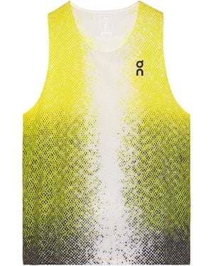On Shoes Race Crew Neck Vest - Yellow