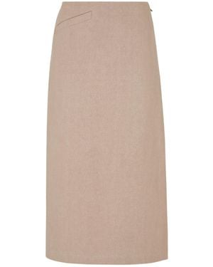 Fendi Linen Skirt - Natural