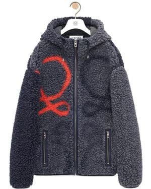 Loewe Anagram Fleece Jacket - Blue