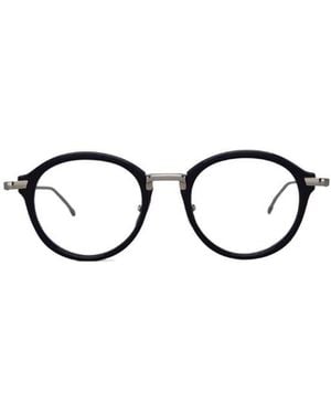 Thom Browne Round-Frame Glasses - White
