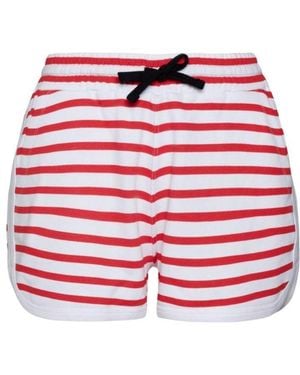 RED Valentino Striped Sports Shorts - Red