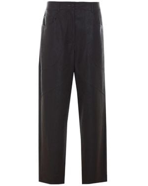 Liu Jo Wide-Leg Five-Pocket Pants - Black