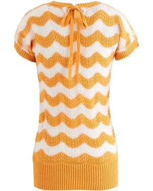 Marni Two-Tone Knitted Sweaters - Orange