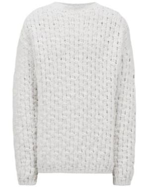 Moncler Wool Alpaca Sweater - White