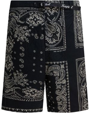 Kapital Bandana Shorts - Black
