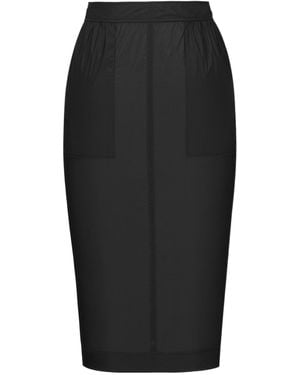 Saint Laurent Back Slit Pencil Skirt - Black