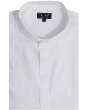Armani Jeans Long-Sleeved Shirt - White