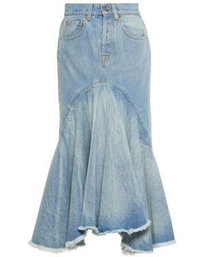 Vetements Denim Midi Skirt - Blue