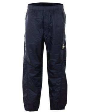 Stone Island Elastic-Waist Trousers - Blue