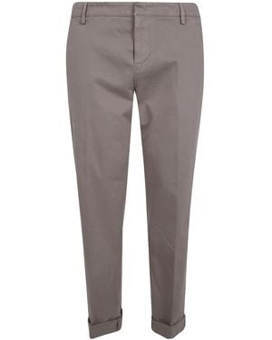Dondup Cuffed-Hem Dress Pants - Gray