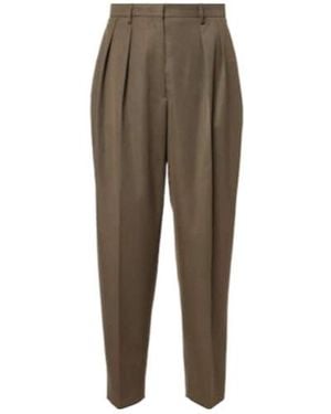 Altuzarra Emmett Virgin Wool Straight Trousers - Green