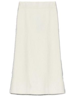 Lisa Yang Brushed Midi Skirt - White