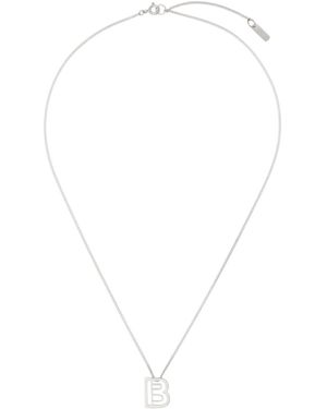NUMBERING Cuban Chain Necklace - White