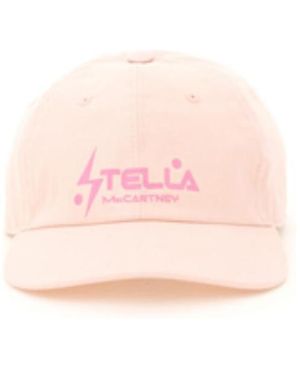 Stella McCartney Logo-Print Flat-Peak Cap - Pink