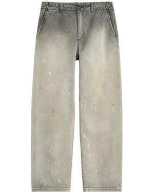 Our Legacy Paint-Splatter Faded Jeans - Grey