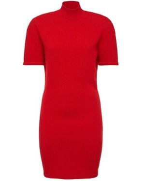 Jacquemus La Robe Maille Castagna Wool Mini Dress - Red