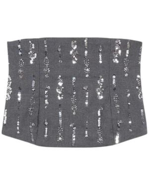 iBlues Corset Top - Grey