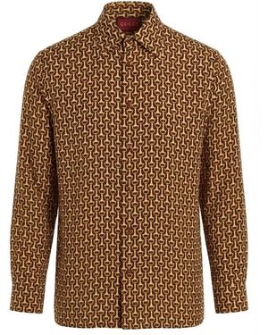 Gucci Crêpe De Chine Shirt - Brown