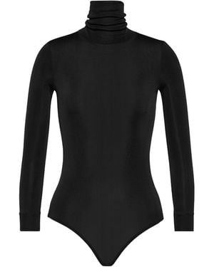 Maison Margiela Roll Neck Long Sleeved Jumpsuit - Black