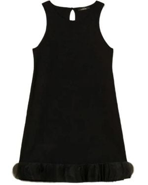 Twinset Tulle-Trimmed Mini Dress - Black