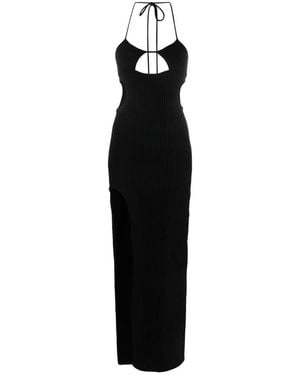 Off-White c/o Virgil Abloh Cut-Out Halterneck Dress - Black