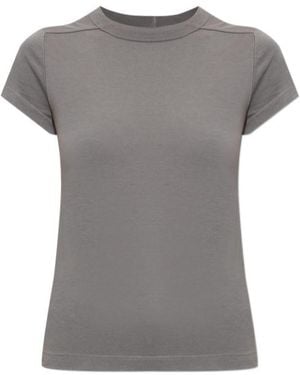Rick Owens Crew Neck Short-Sleeved T-Shirt - Gray