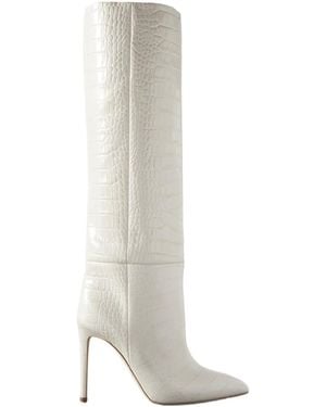 Paris Texas Casual High-Heel Tall Boots - White