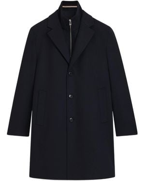 BOSS Boss Detachable Inner Vest Regular Fit Coat - Blue