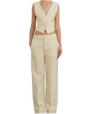 Dondup Crossed Vest - Natural