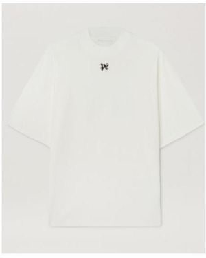 Palm Angels Wings-Print T-Shirt - White
