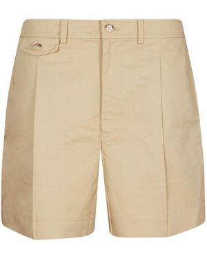 Ralph Lauren Pleated Tailored Shorts - Natural