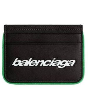 Balenciaga Biker Card Holder - Black